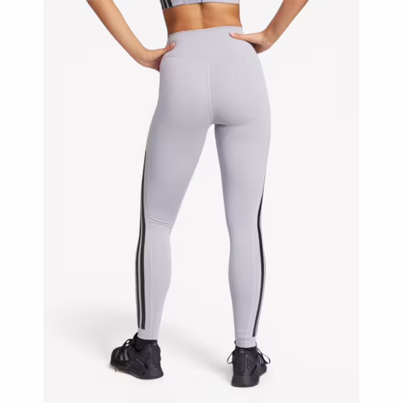 ADIDAS Optimе 3-Stripes Full-Length Leggings Grey