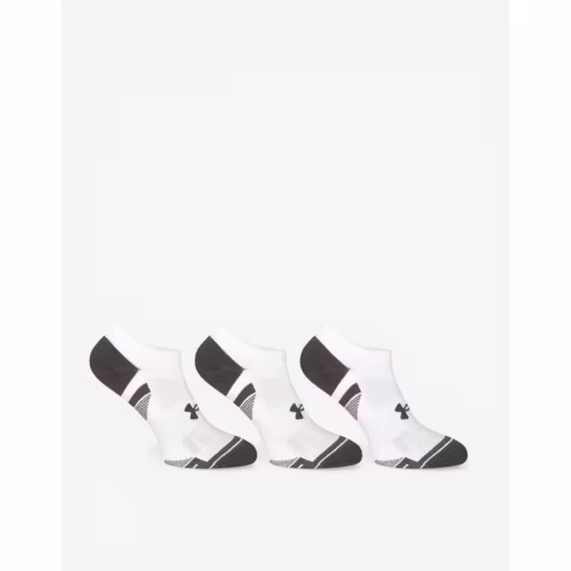 UNDER ARMOUR 3-Packs Performance Cotton No Show Socks White