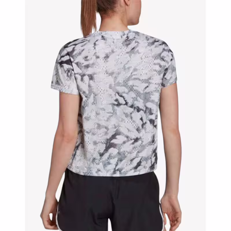 ADIDAS Fast Split All Over Print Tee Grey