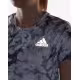 ADIDAS Fast Split All Over Print Tee Grey