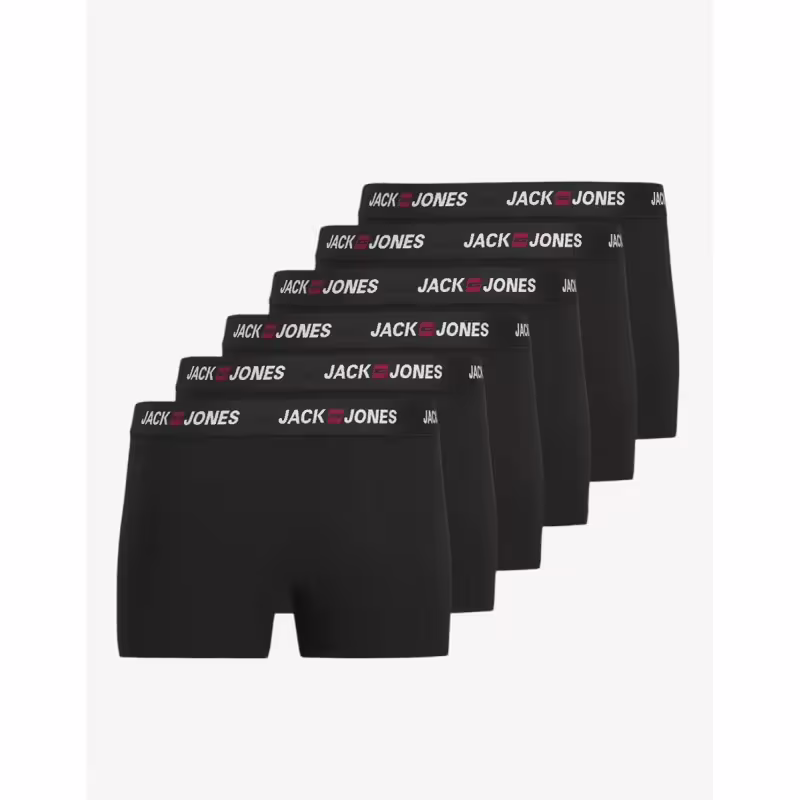 JACK&JONES Jaccorp Logo Boxer Briefs Black 6 Pack