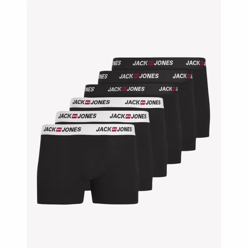 JACK&JONES Jaccorp Logo Boxer Briefs Blk 6 Pack