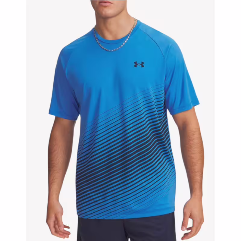 UNDER ARMOUR Tech Fade Ss Тее Blue