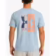 UNDER ARMOUR Live Evol Logo Ss Tee Blue
