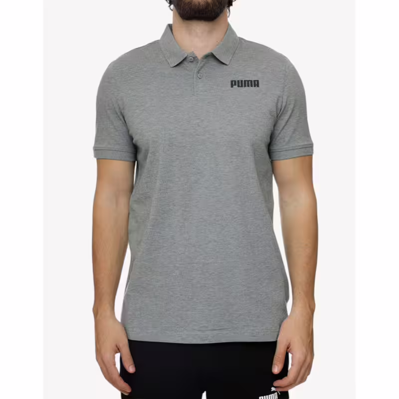 PUMA Ess Pique Polo Gray