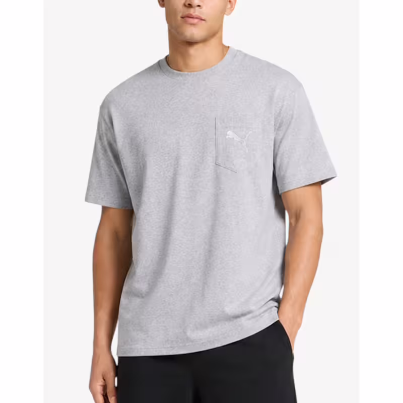 PUMA Pocket Tee M 2.0 Medium Gray H
