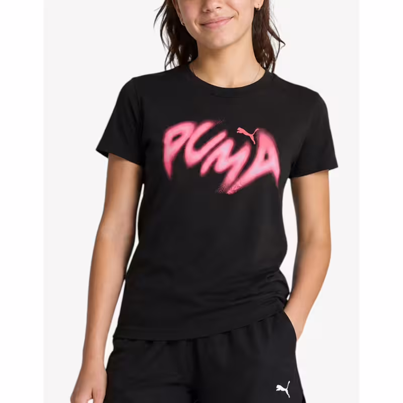 PUMA Graphics Warped Tee G PUM Black