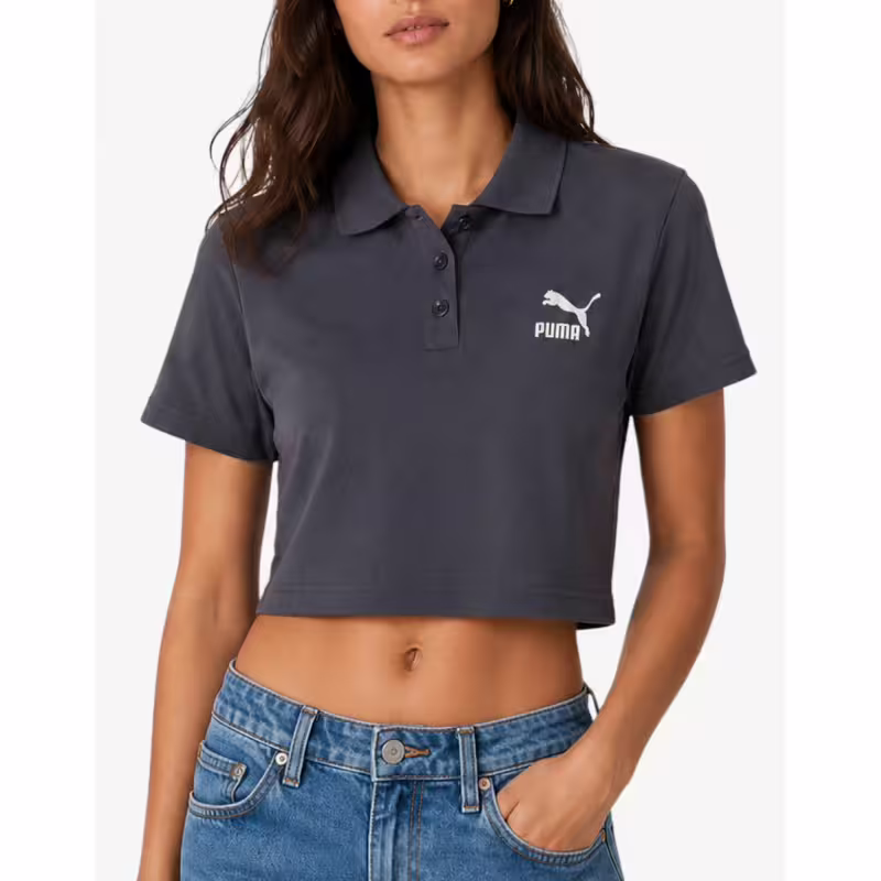 PUMA Classics Polo Baby Tee Navy