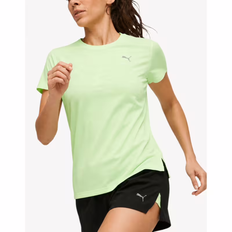 PUMA Run Favorite Heathe Ss Tee Green