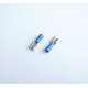 Кабелна обувка женска с изолация синя 6,3mm/2,5mm2