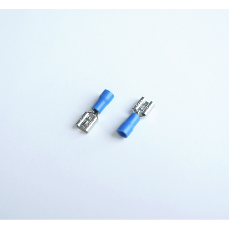 Кабелна обувка женска с изолация синя 6,3mm/2,5mm2