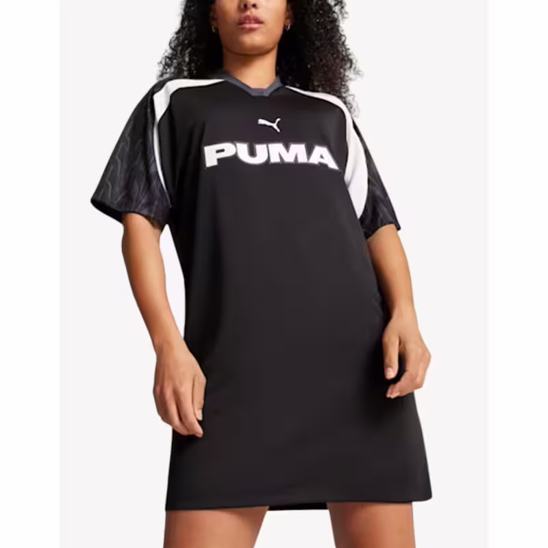 PUMA Football Jersey Dress Black / White