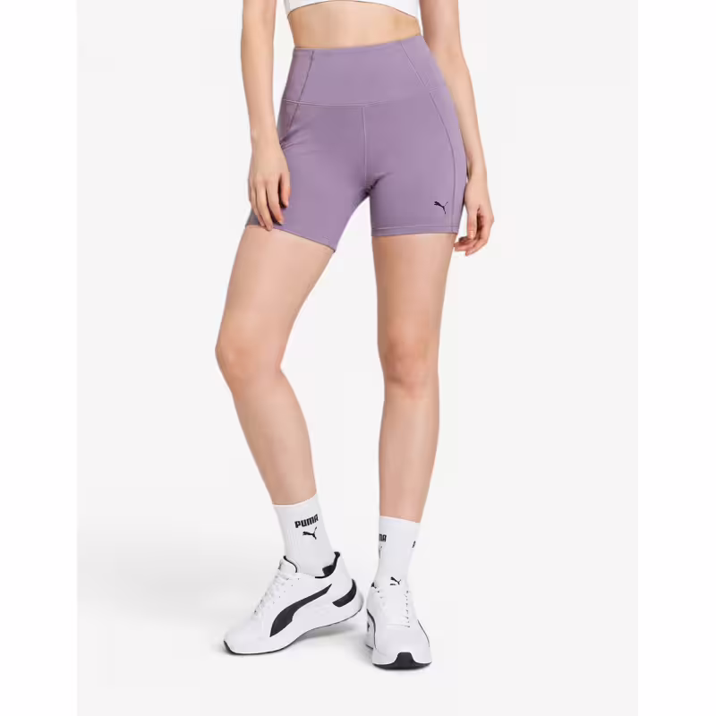PUMA Studio Foundations Biker Short Purple