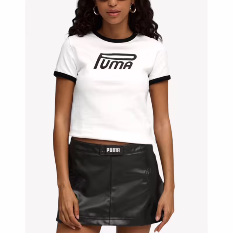 PUMA Future Archive Graphic Slim Tee White