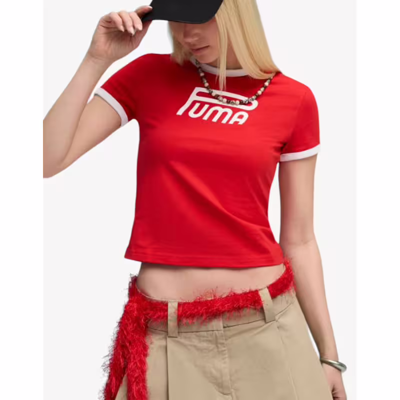 PUMA Future Archive Graphic Slim Tee Red