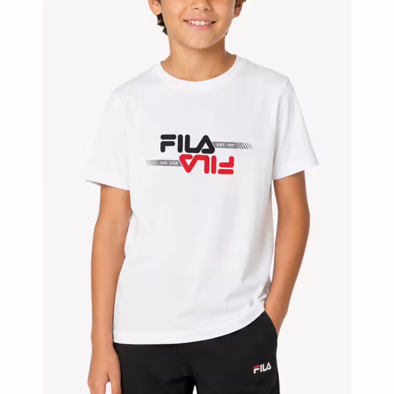 FILA Morimondo Regular Graphic Tee White