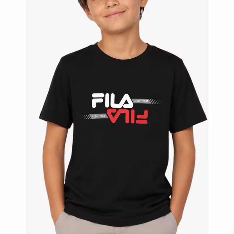 FILA Morimondo Regular Graphic Tee Black