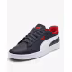 PUMA Smash 3.0 Leather Jr Navy / Red