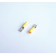 Кабелна обувка женска с изолация жълта 6,3mm/4mm2