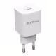 Мрежово зарядно устройство DeTech DE-62, 18W, 1 x USB F, QC, Бял - 40547