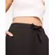 PUMA Classics Ribbed Relaxed Pants W Black