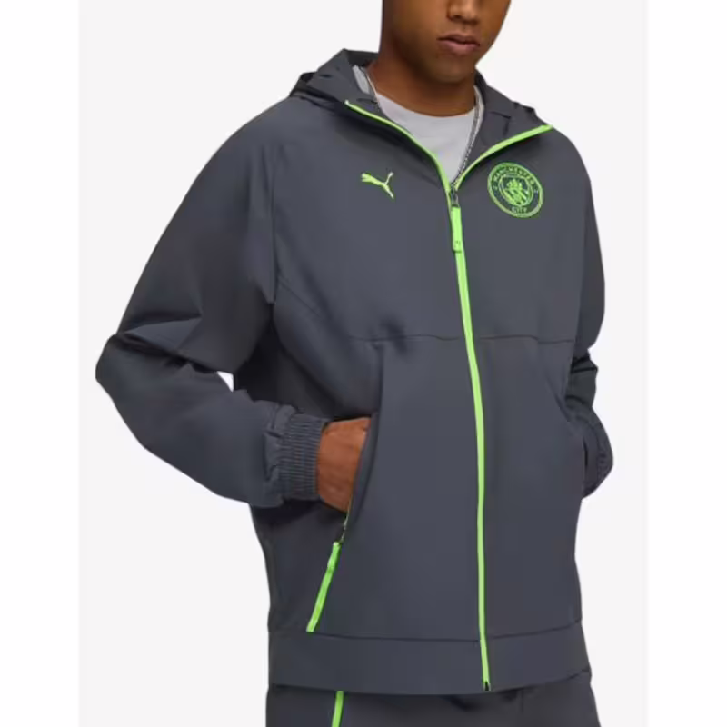 PUMA x Manchester City Tech Woven Jacket Gray