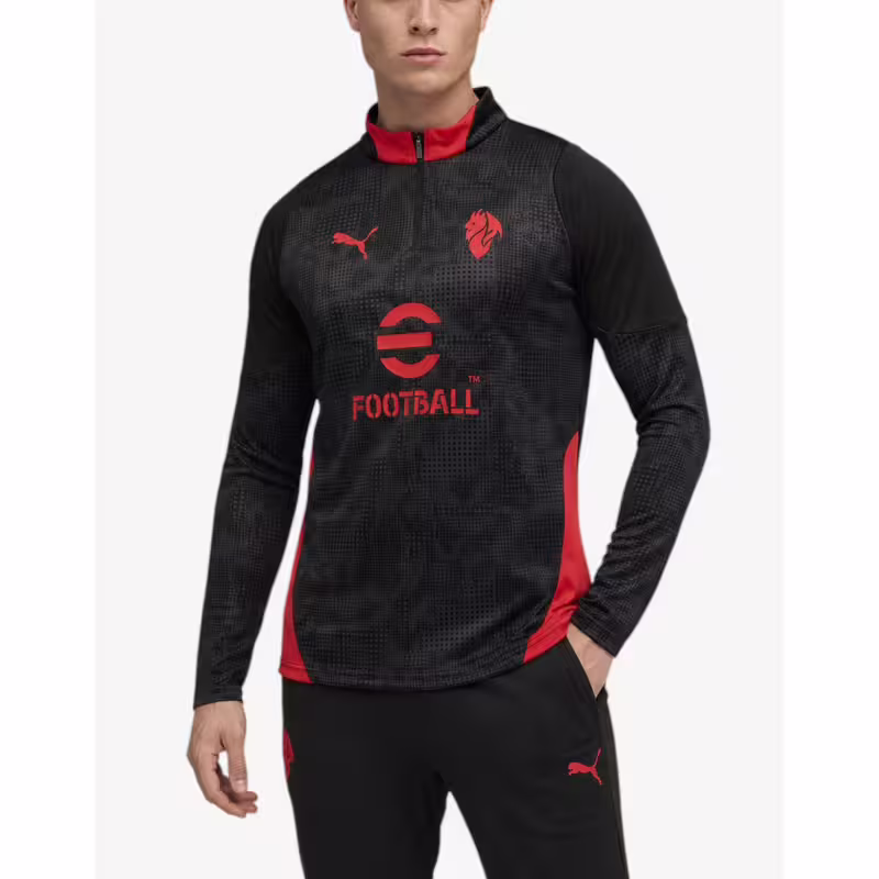 PUMA x AC Milan 25 / 26 Training Quarter-Zip Top Blac/Red