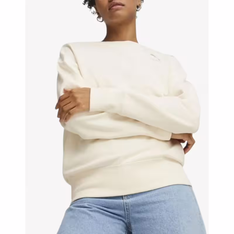 PUMA Berrer Classics Relaxed Crew Tee Ecru