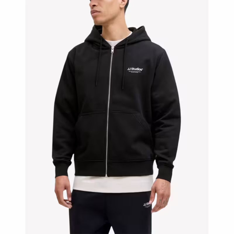 JACK&JONES JJesoho Sweat Zip Hood Noos Black