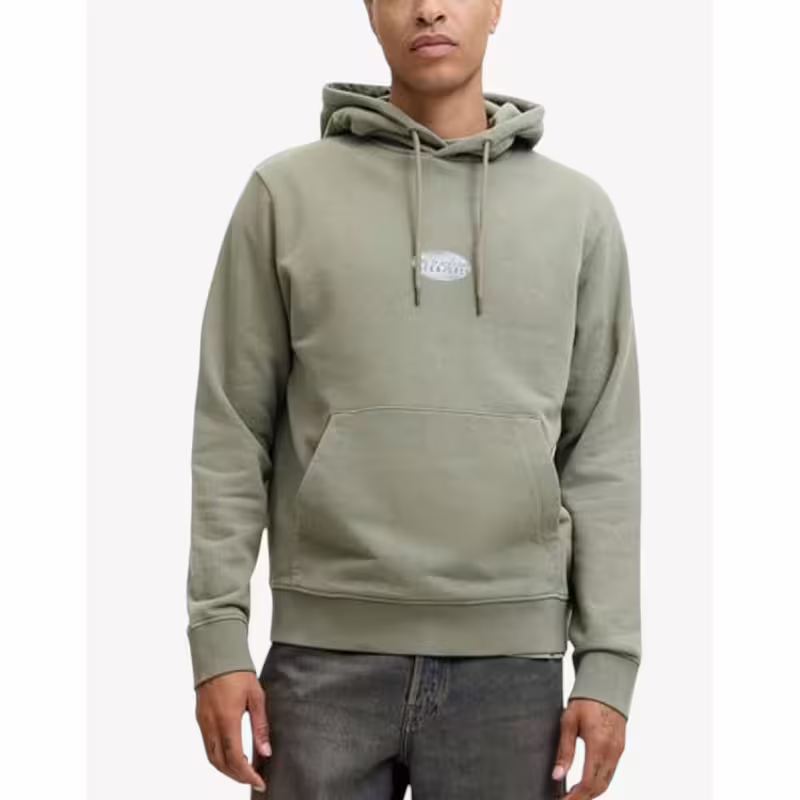 JACK&JONES Jjedetroit Sweat Hood Styd AW25 Gray