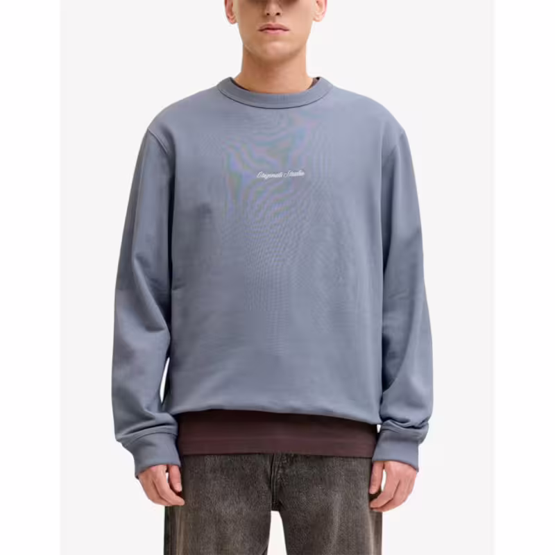 JACK&JONES Jornorrebro Emb Sweat Crew Noos Blue