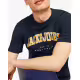 JACK&JONES Jjecaleb Varsity Tee SS O-Neck Noos Navy