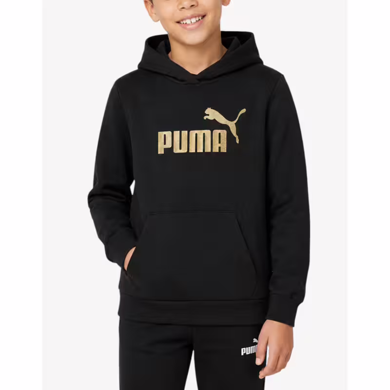 PUMA Ess Glitter Logo Hoodie Black