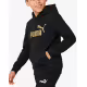PUMA Ess Glitter Logo Hoodie Black