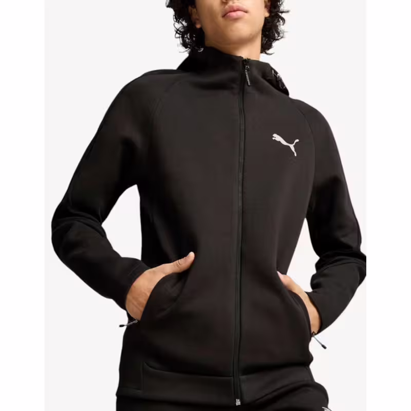 PUMA Evostripe Full Zip Hoodie Jr Black