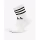 ADIDAS 3 Packs Cushioned Sportswear 3-Stripes White