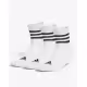 ADIDAS 3 Packs 3-Stripes Cushioned Sportswear Mid White
