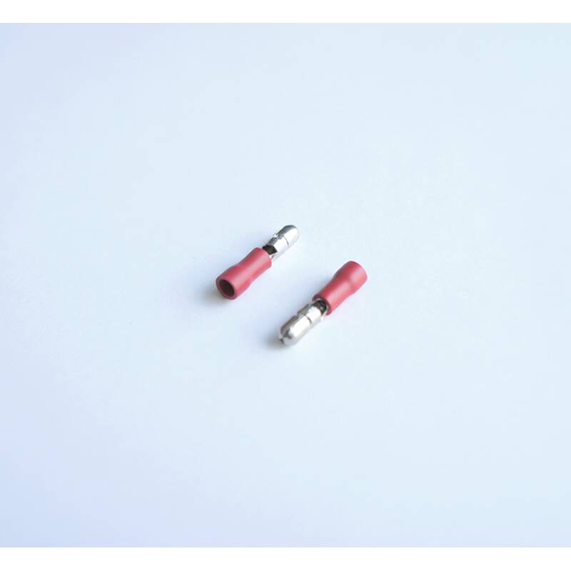 Кабелен конус мъжки с изолация червен Ф4mm/1,5mm2