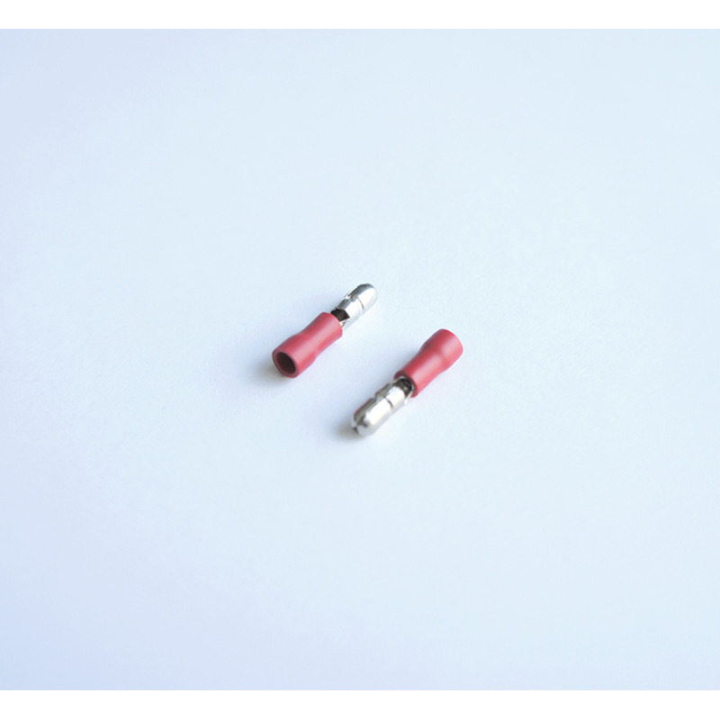 Кабелен конус мъжки с изолация червен Ф4mm/1,5mm2