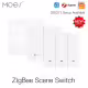 MOES Tuya ZigBee Безжичен Сценарен Ключ (1/2/3 Gang, Сменяема Батерия)