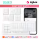 BSEED Смарт Ключ за Осветление Zigbee Click с Нула и Стъклена Рамка (1/2/3/4 Gang)