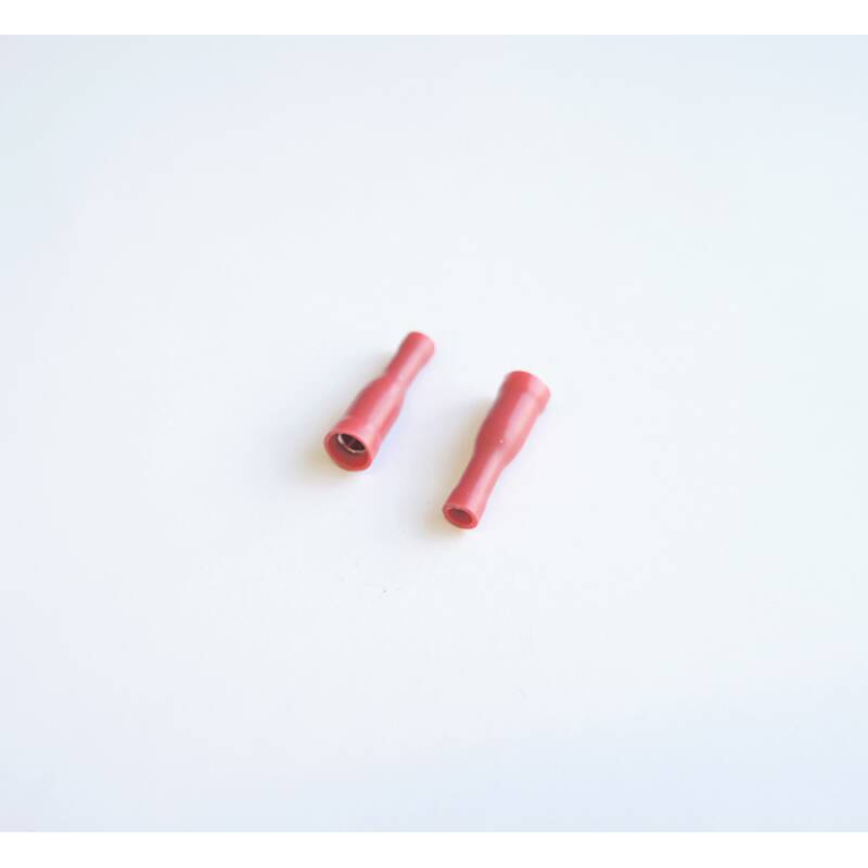 Кабелен конус женски с изолация червен Ф4mm/1,5mm2