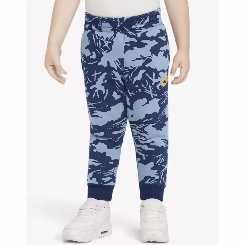 NIKE Club Camo Fleece Pants Blue
