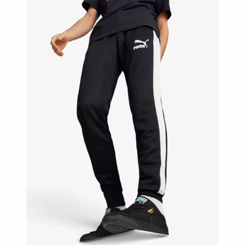 PUMA Iconic T7 Track Pants Black/White