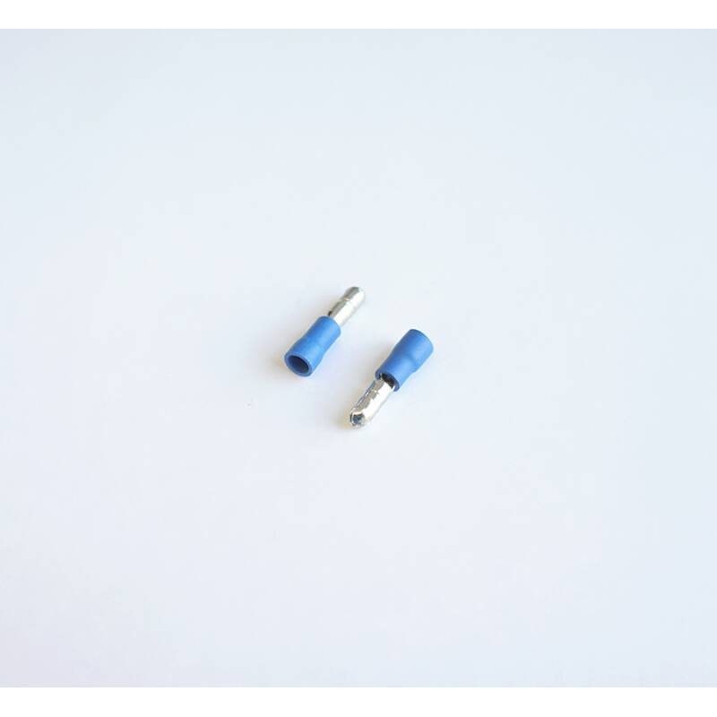 Кабелен конус мъжки с изолация син Ф4mm/2,5mm2