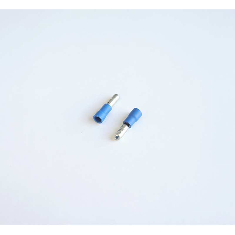 Кабелен конус мъжки с изолация син Ф4mm/2,5mm2