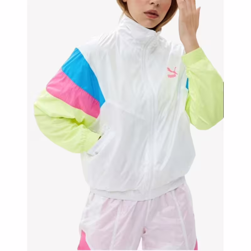 PUMA TFS Track Jacket Woven White/Multicolor