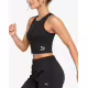 PUMA Classics Ribbed Crop Top Black