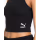 PUMA Classics Ribbed Crop Top Black