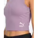 PUMA Classics Ribbed Crop Top Violet
